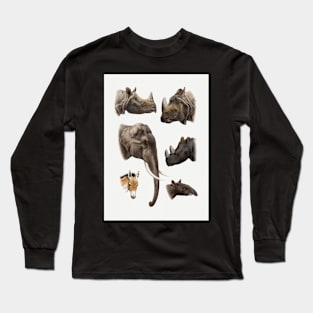 Sticker animal Long Sleeve T-Shirt